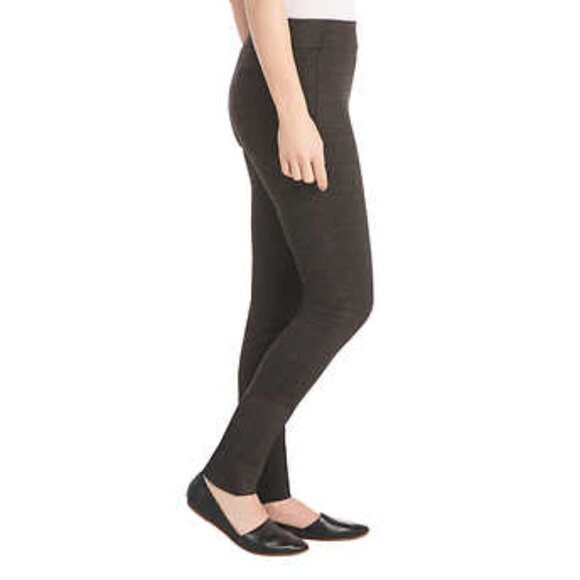 NEW Dalia Pull On Ponte Pants | Grey Plaid - Picture 2 of 7